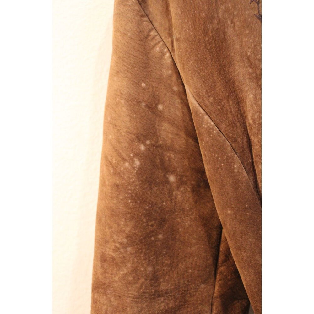 Vintage Guess leather Penny Lane style jacket size small with faux fur lining - Picture 8 of 12